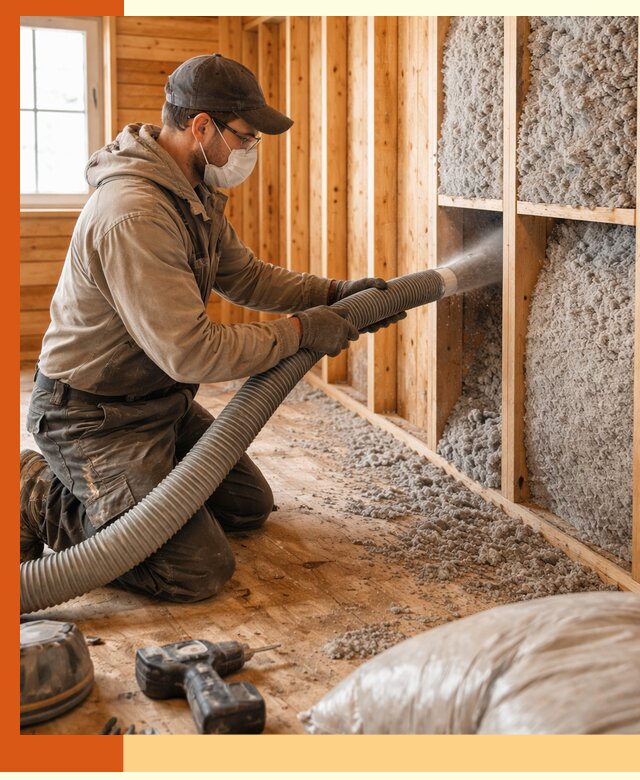 Утепление дачного дома эковатой в Белореченске — быстро и надёжно