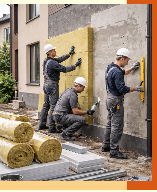 Утепление таунхауса в Белореченске от 7304 руб/м2 — комплекс под ключ | ТепломастерБлч