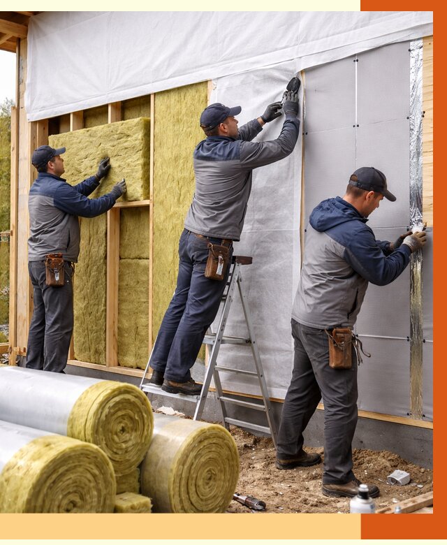 Утепление каркасного дома в Белореченске от 4260 руб./м2 — профессионально | ТепломастерБлч