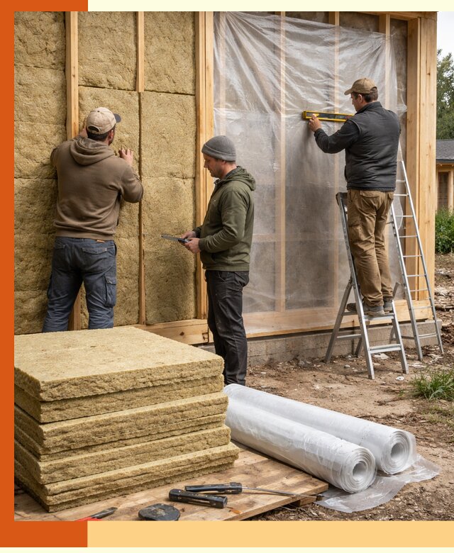 Утепление каркасного дома в Белореченске под ключ с гарантией качества