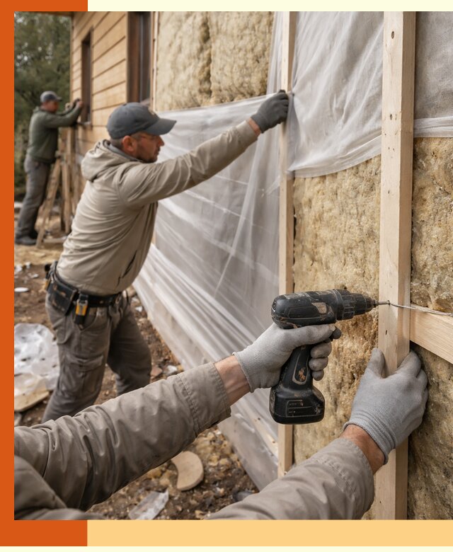 Утепление дома из бруса в Белореченске качественно и долговечно