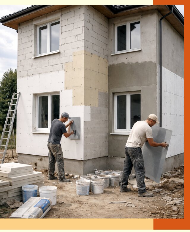 Утепление дома из газобетона в Белореченске от 4260 руб./м² — заказать у ТепломастерБлч