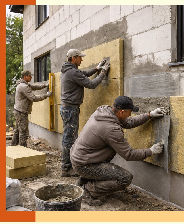 Утепление дома из газобетона в Белореченске качественно и долговечно