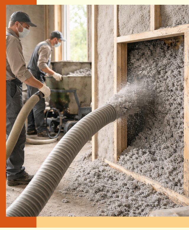 Утепление коттеджа эковатой в Белореченске с гарантией качества