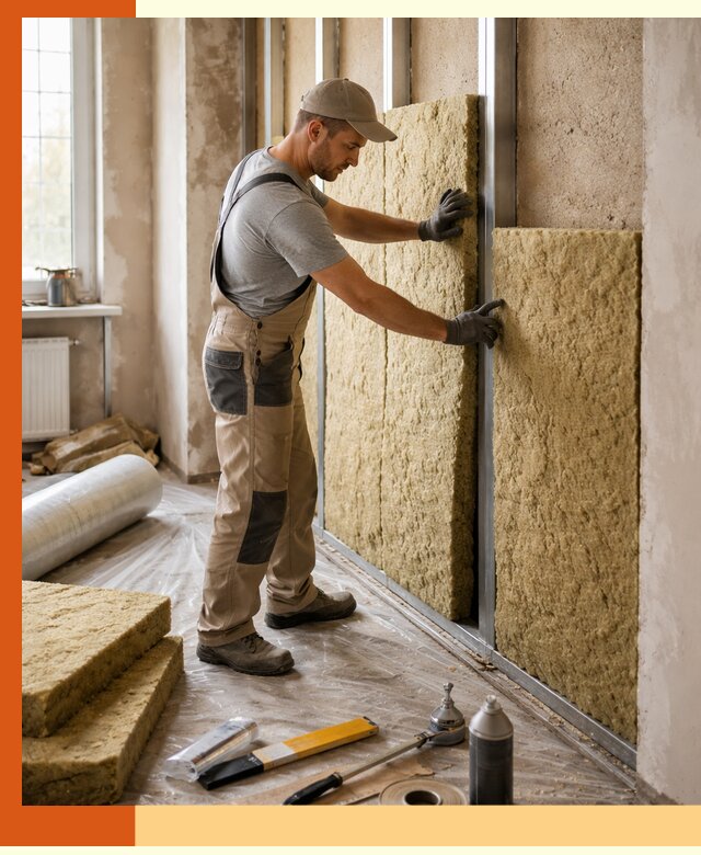 Утепление квартиры в Белореченске — комплексная теплоизоляция стен и полов