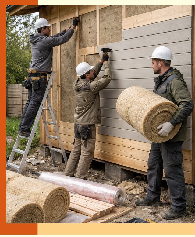Утепление бани снаружи в Белореченске профессионально и надежно