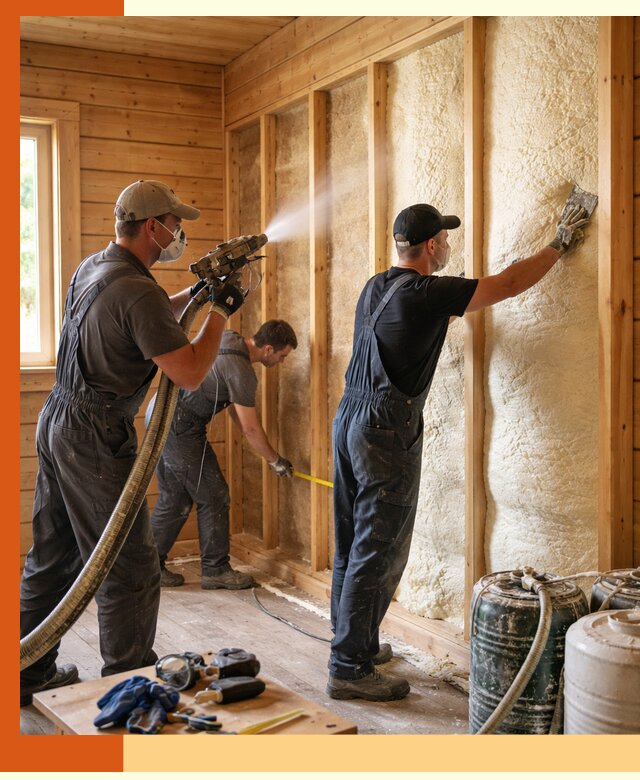 Утепление бани пенополиуретаном (ППУ) в Белореченске