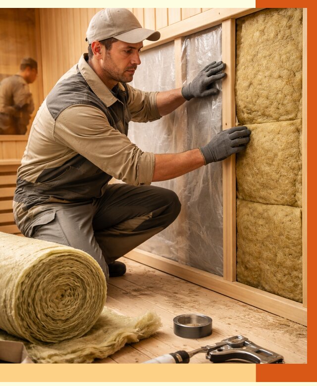 Утепление сауны изнутри в Белореченске от 6594 руб. за м2 | ППУ, под ключ — ТепломастерБлч