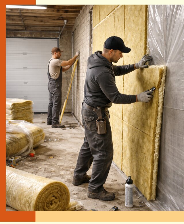 Утепление гаража под ключ в Белореченске — все виды теплоизоляции