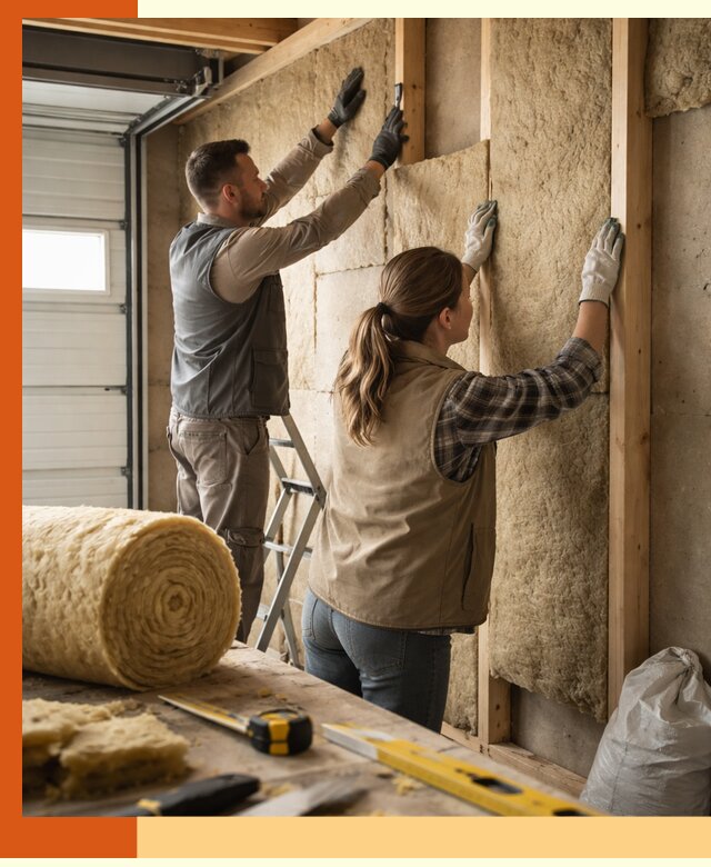 Утепление гаража изнутри в Белореченске: быстро и надежно