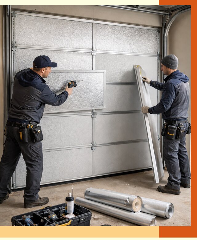 Утепление гаражных ворот в Белореченске от 7963 руб/м2 — надежно и быстро | ТепломастерБлч