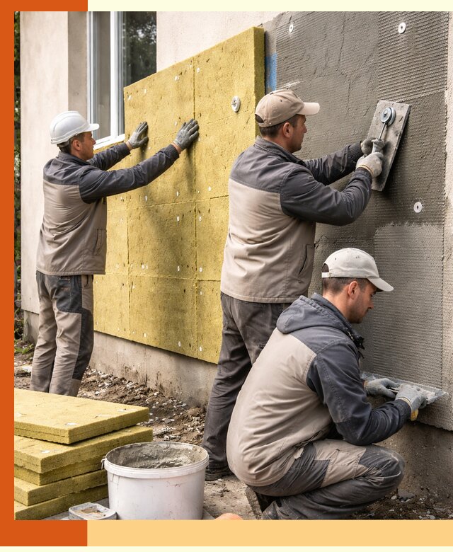 Утепление фасада под штукатурку в Белореченске — энергоэффективная технология