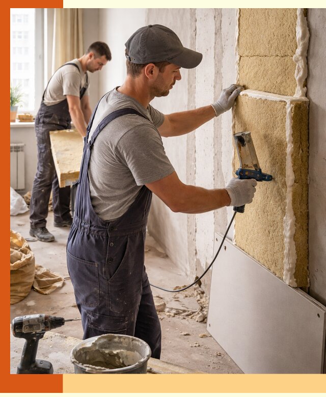 Утепление стен изнутри в Белореченске — качественно и эффективно