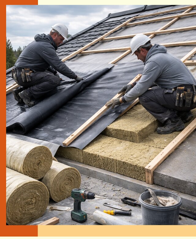 Утепление крыши снаружи в Белореченске: профессиональная теплоизоляция