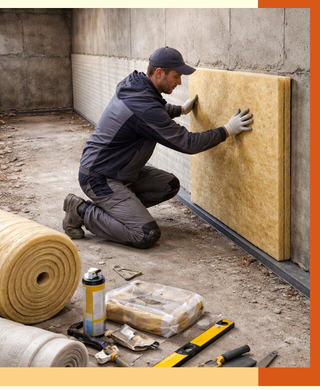 Утепление фундамента изнутри в Белореченске от 4260 руб./м2 — работы под ключ | ТепломастерБлч