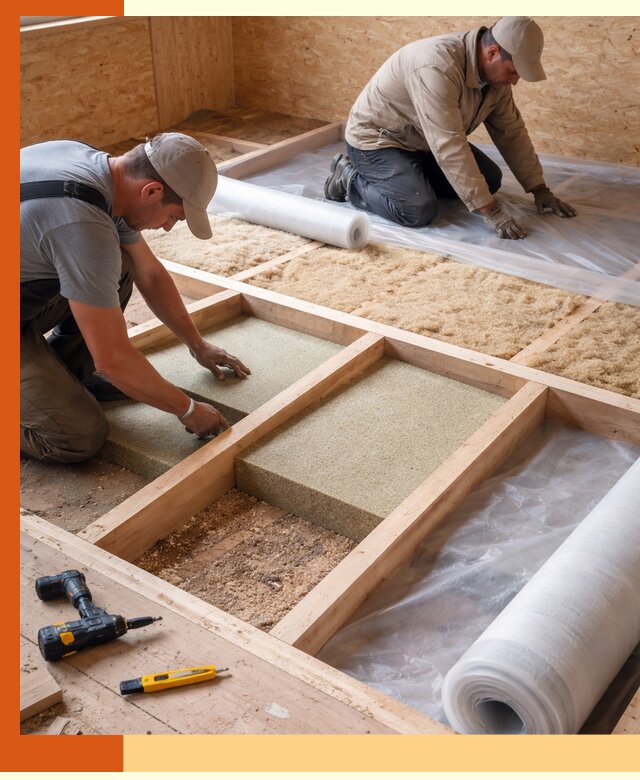 Профессиональное утепление деревянного пола в Белореченске