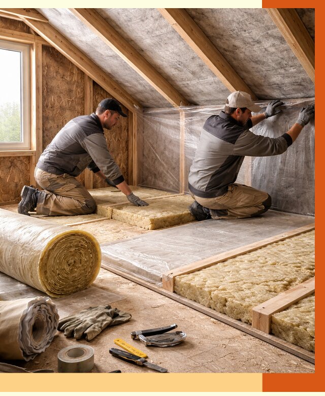 Утепление чердака в Белореченске от 7608 руб/м² — теплоизоляция и комплексное утепление под ключ | ТепломастерБлч