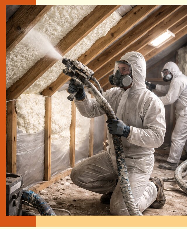 Утепление чердака пенополиуретаном (ППУ) в Белореченске