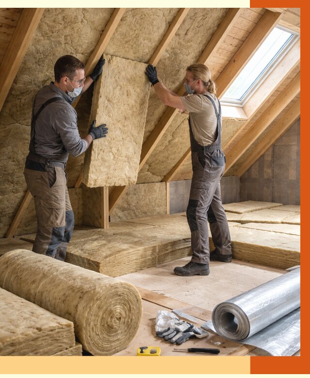 Утепление мансарды минватой в Белореченске от 4260 руб./м2 — монтаж и пароизоляция | ТепломастерБлч