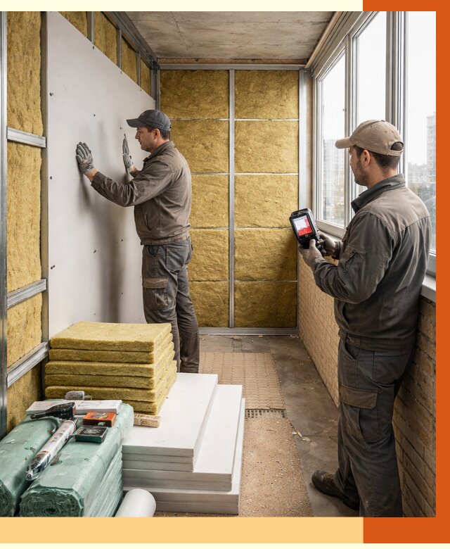 Утепление балкона в Белореченске от 4565 руб. под ключ | ТепломастерБлч