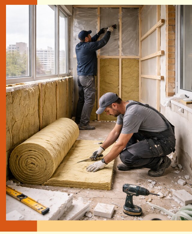 Утепление балкона под ключ в Белореченске качественно и быстро