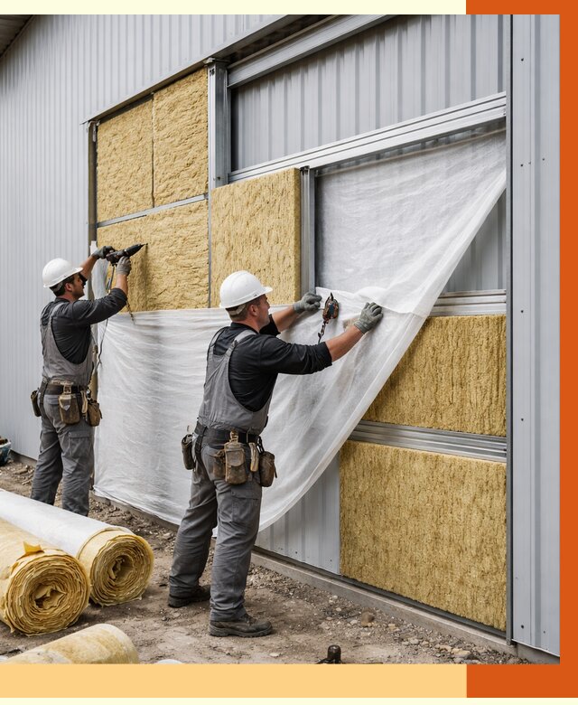 Утепление металлического склада в Белореченске от 4565 руб/м2 — комплексное утепление под ключ | ТепломастерБлч