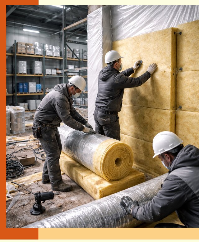 Утепление склада химсырья в Белореченске: безопасная и эффективная изоляция