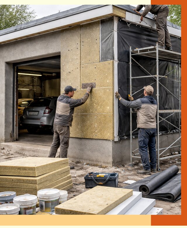 Утепление автосервиса в Белореченске ппу, пеноизоляция, от 14709 руб/м2 — ТепломастерБлч