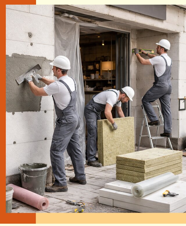 Утепление кафе в Белореченске: профессиональная теплоизоляция и монтаж