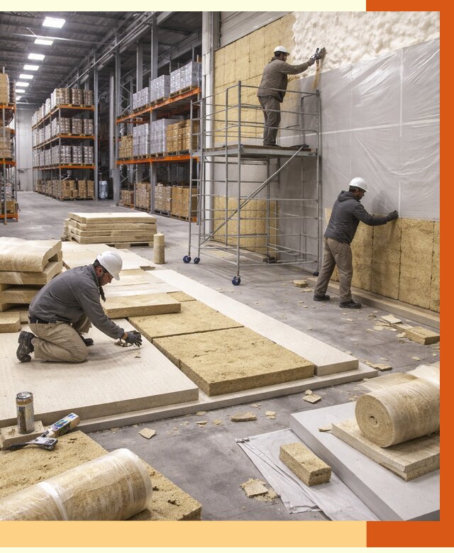 Утепление складского терминала в Белореченске от 7608 руб./м² под ключ | ТепломастерБлч