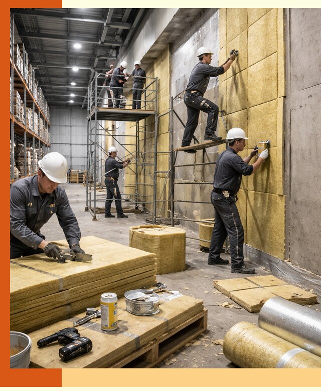 Утепление логистического центра в Белореченске качественно и экономично