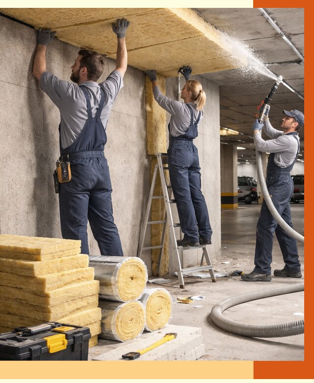 Утепление паркинга в Белореченске от 6898 руб./м2 — работы под ключ | ТепломастерБлч