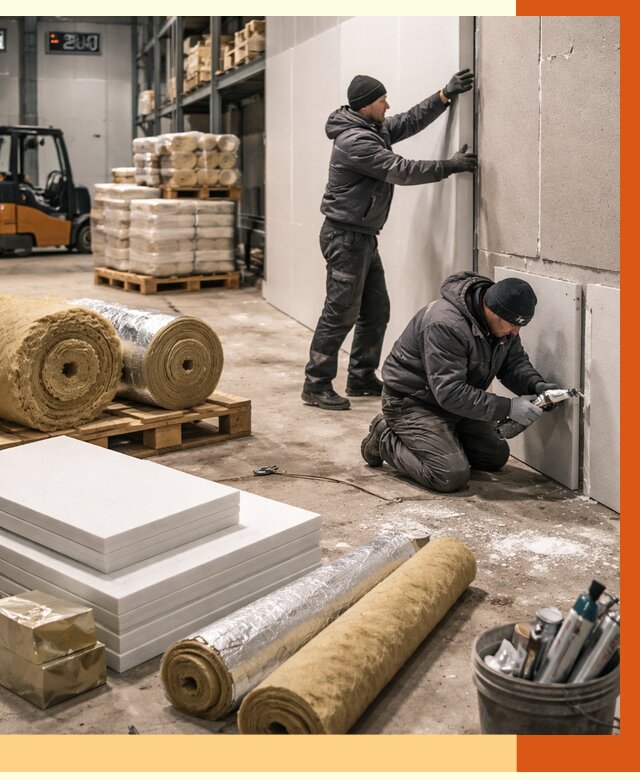 Утепление холодного склада в Белореченске от 8622 руб/м2 — комплексное под ключ | ТепломастерБлч