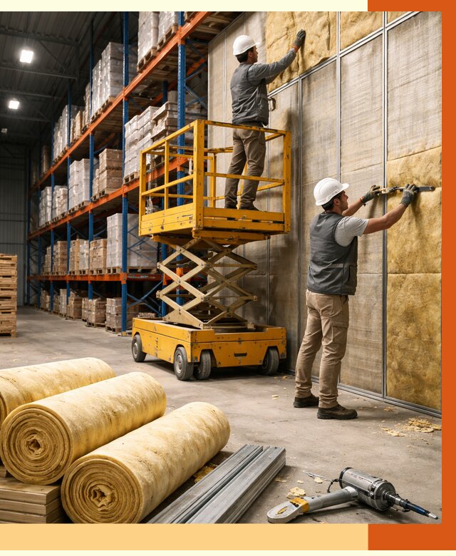 Утепление торгового склада в Белореченске от 3246 руб/м2 — комплексно и под ключ | ТепломастерБлч