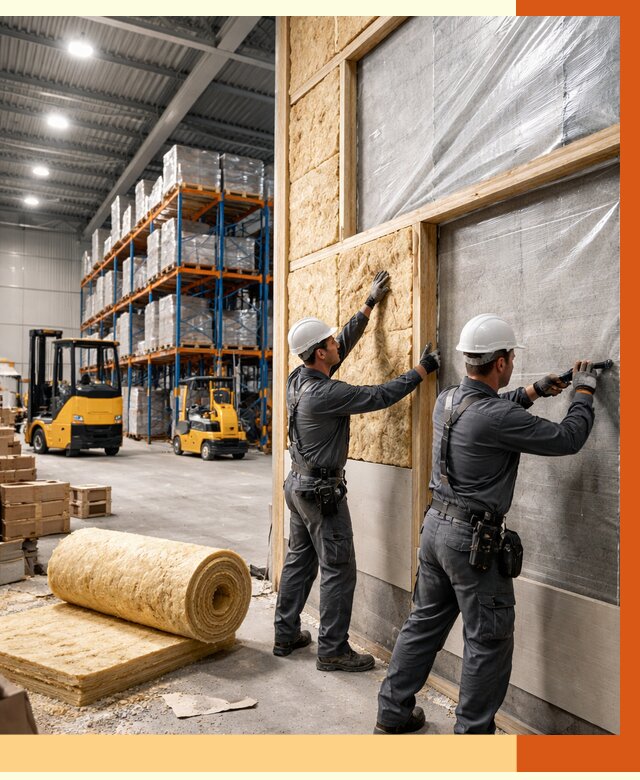 Утепление склада с техникой в Белореченске от 4260 руб./м2 — комплексно под ключ | ТепломастерБлч