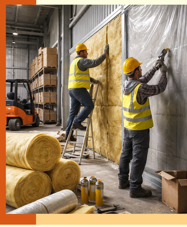 Утепление склада с техникой в Белореченске под ключ