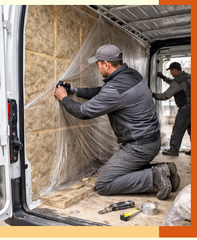 Утепление фургона в Белореченске от 16738 руб/м2 — утепление фургона ППУ и кузова | ТепломастерБлч