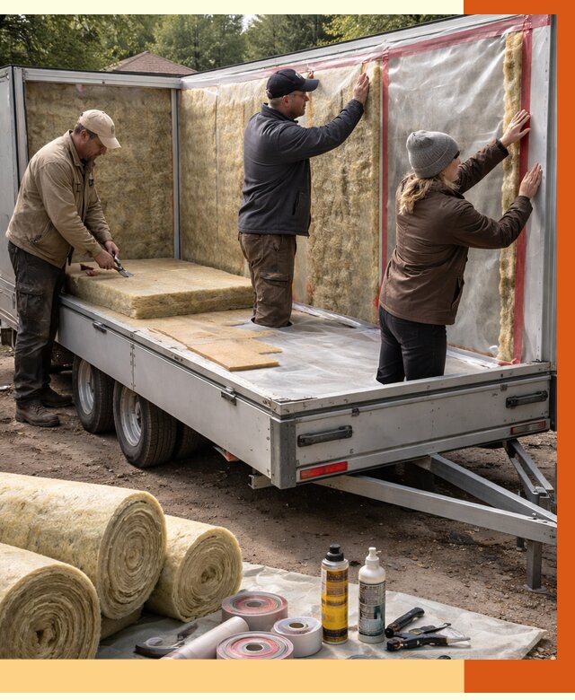 Утепление прицепа в Белореченске под ключ от 12680 руб. — комплекс от ТепломастерБлч