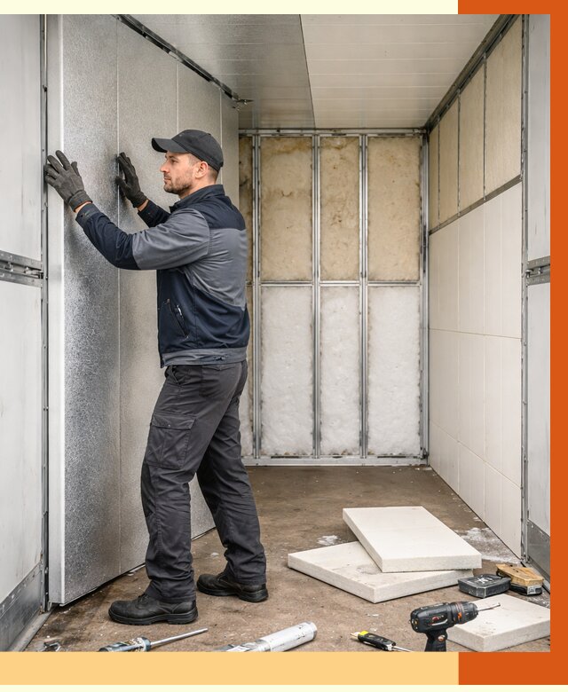 Утепление холодильного кузова в Белореченске от 13694 руб. под ключ | ТепломастерБлч