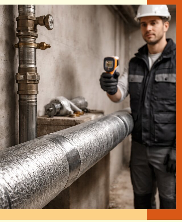 Утепление труб водоснабжения в Белореченске от 8622 руб. за м² — услуги ТепломастерБлч