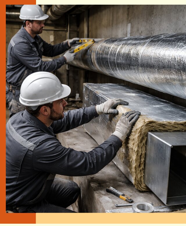 Профессиональное утепление воздуховодов и теплоизоляция в Белореченске