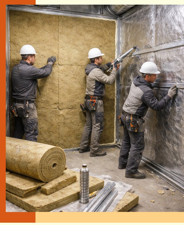 Утепление венткамеры в Белореченске — качественная теплоизоляция и шумопоглощение