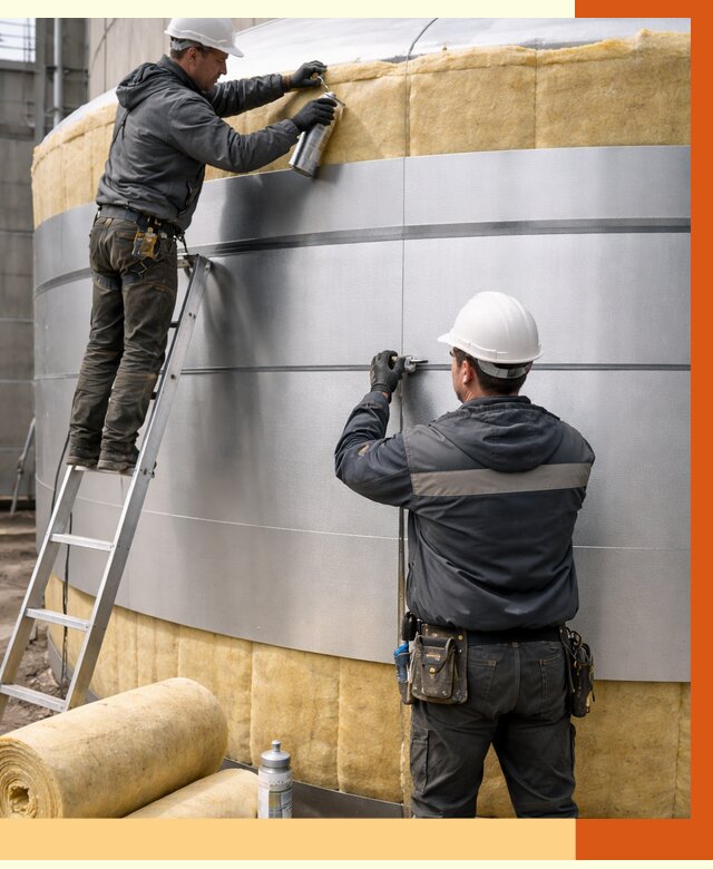 Утепление цистерны в Белореченске пенополиуретаном от 14709 руб. под ключ | ТепломастерБлч