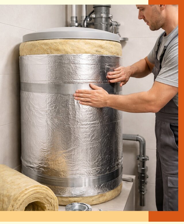 Утепление бойлера в Белореченске от 4565 руб. под ключ | Утепление ППУ | ТепломастерБлч