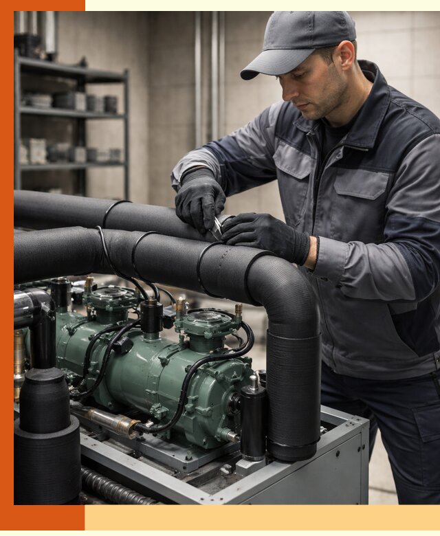 Утепление холодильного агрегата и теплоизоляция в Белореченске