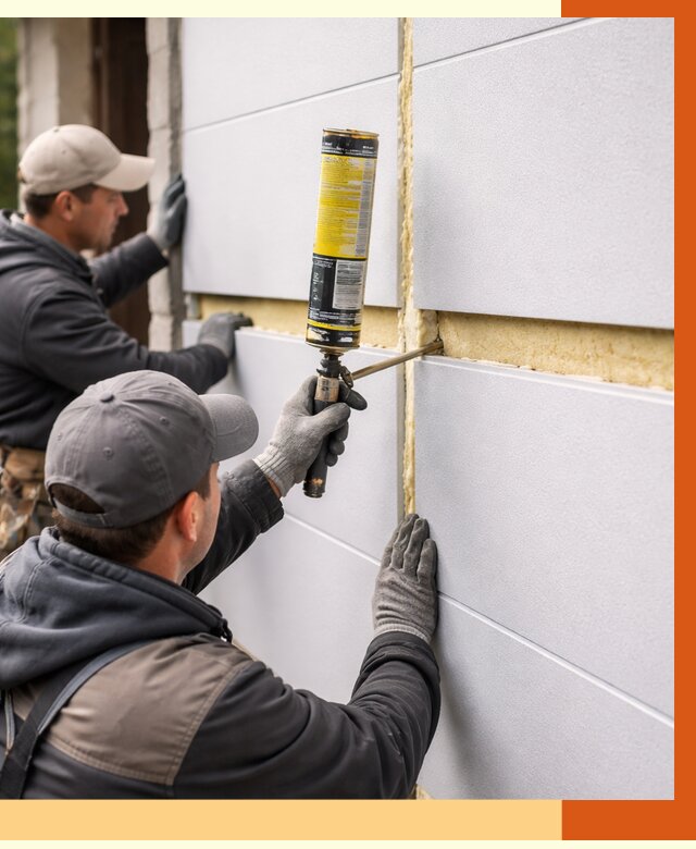 Утепление сэндвич панелей ППУ в Белореченске от 4260 руб. за м2 | ТепломастерБлч