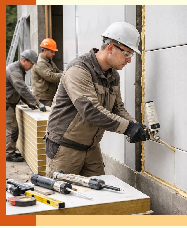 Утепление сэндвич-панелей пенополиуретаном в Белореченске