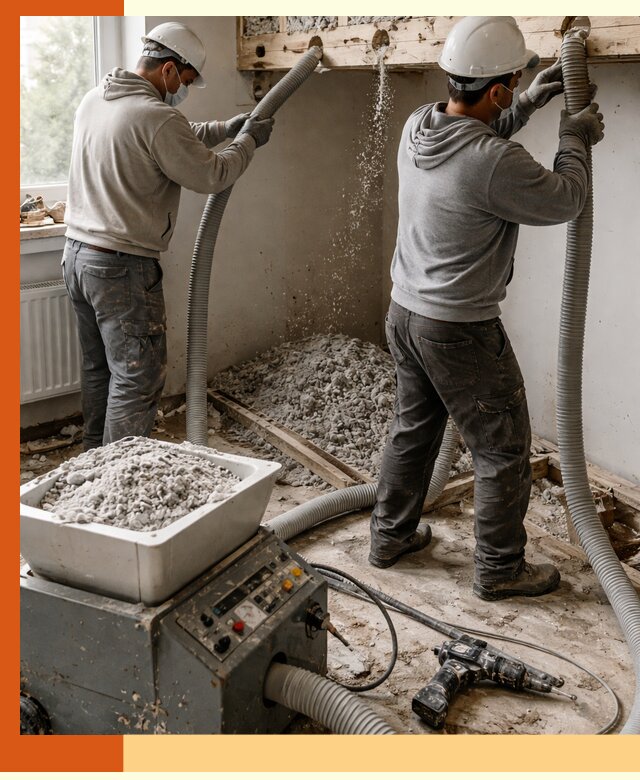 Заполнение пустот перекрытий пеной и наполнителями в Белореченске