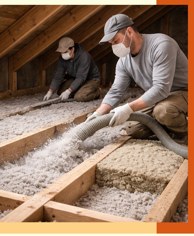 Заполнение полостей чердачного перекрытия в Белореченске от 4565 руб. | ТепломастерБлч