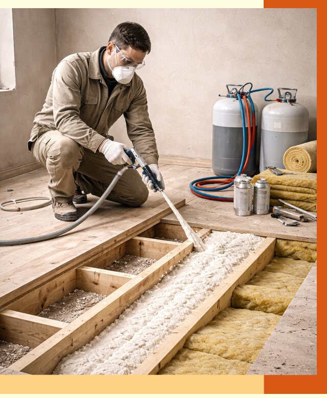 Заполнение полостей межэтажного перекрытия в Белореченске от 4260 руб. | ТепломастерБлч